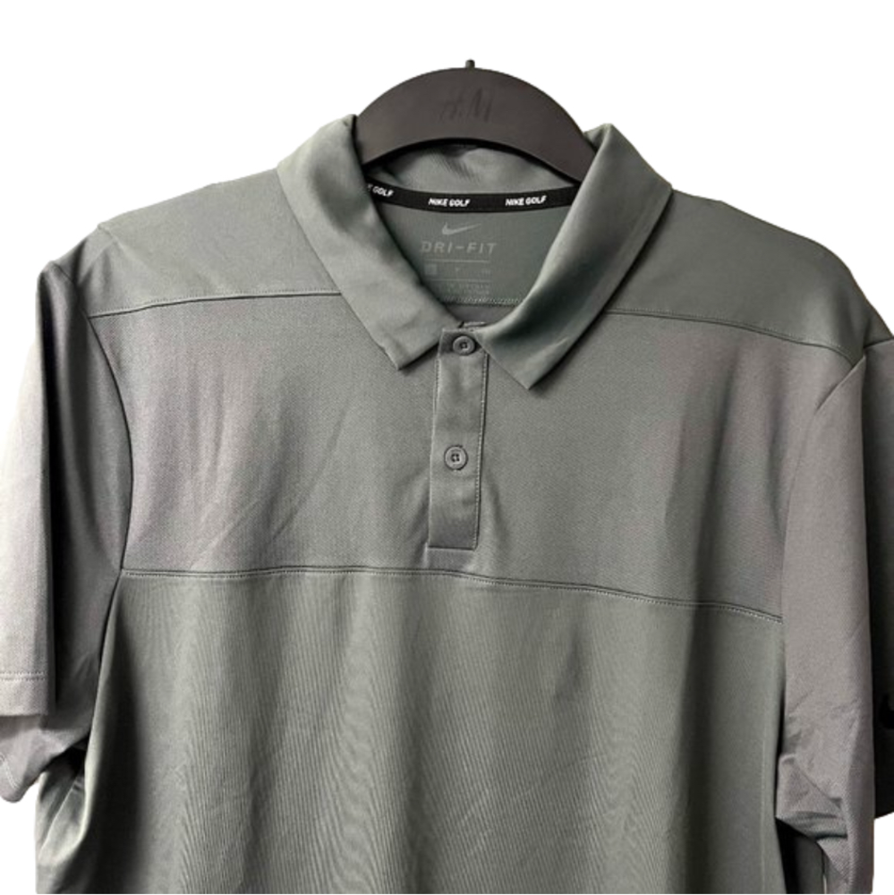 NWT!  Nike Men Dri‎ Fit Color Block OLC Golf Polo (Small, Dark Gray)